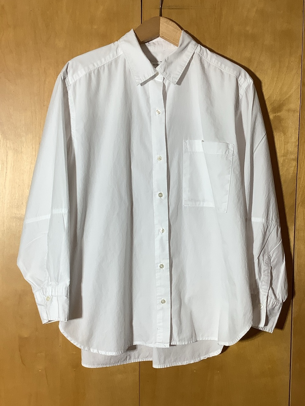 Free Assembly Classic white cotton button down, size XL